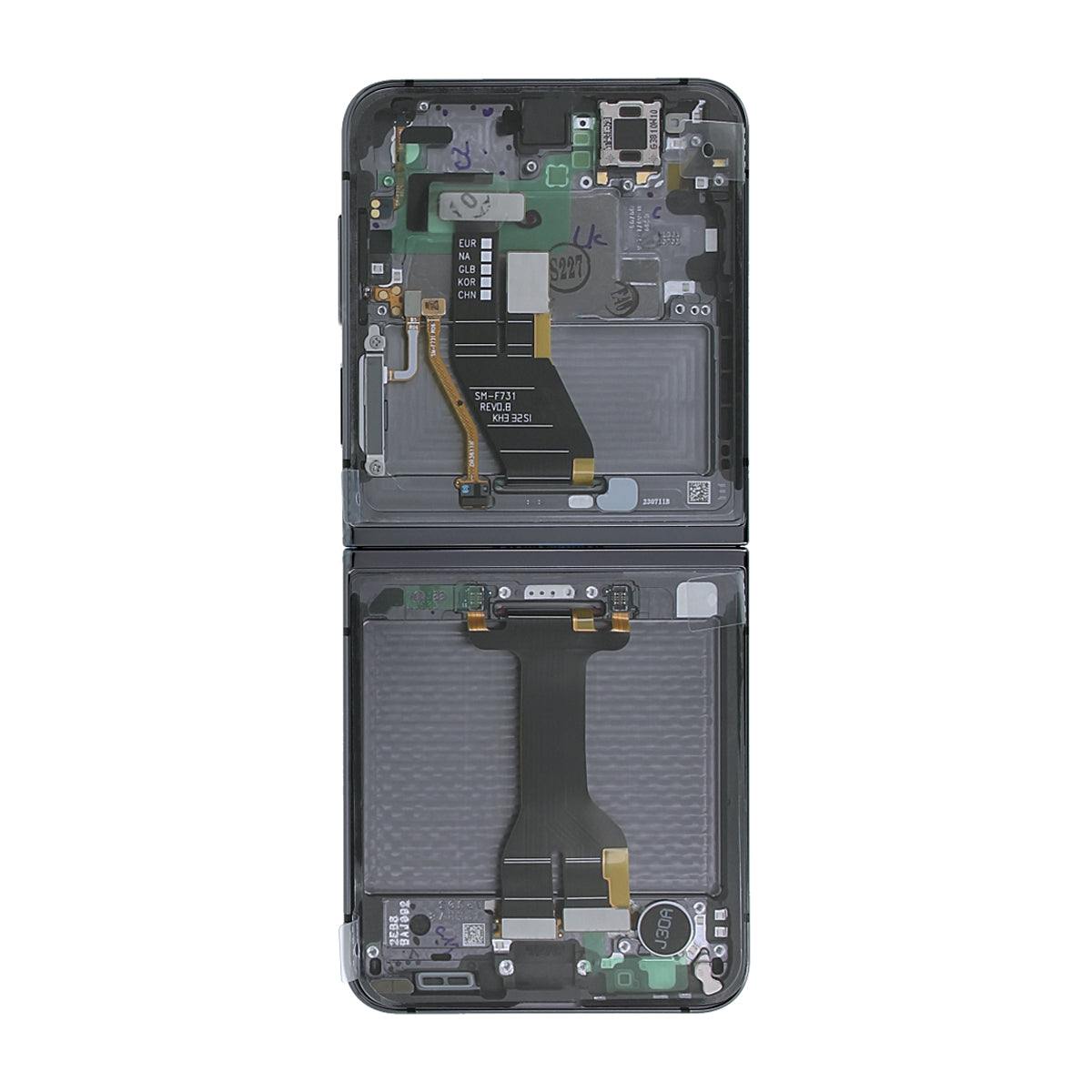 Samsung Galaxy Z Flip 5 Skärm med LCD Display Original - Grafit image 3