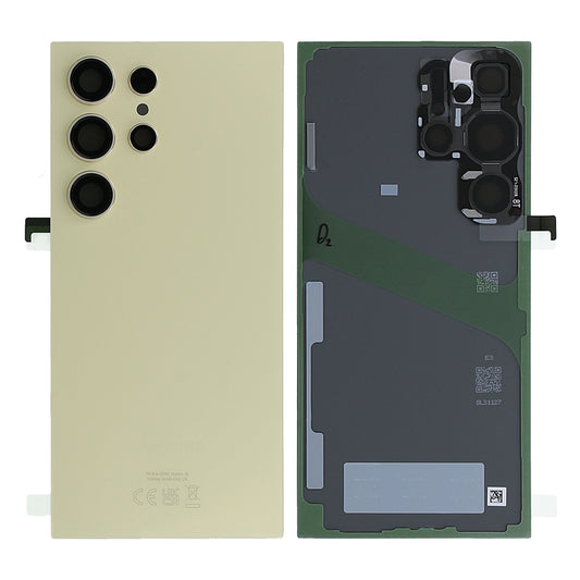 Samsung Galaxy S24 Ultra (SM-S928B) Baksida Original - Titanium Gul image 1