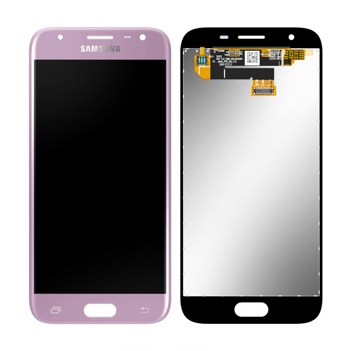 Samsung Galaxy J3 2017 (SM-J330F) Skärm med LCD Display Original - Rosa image 1