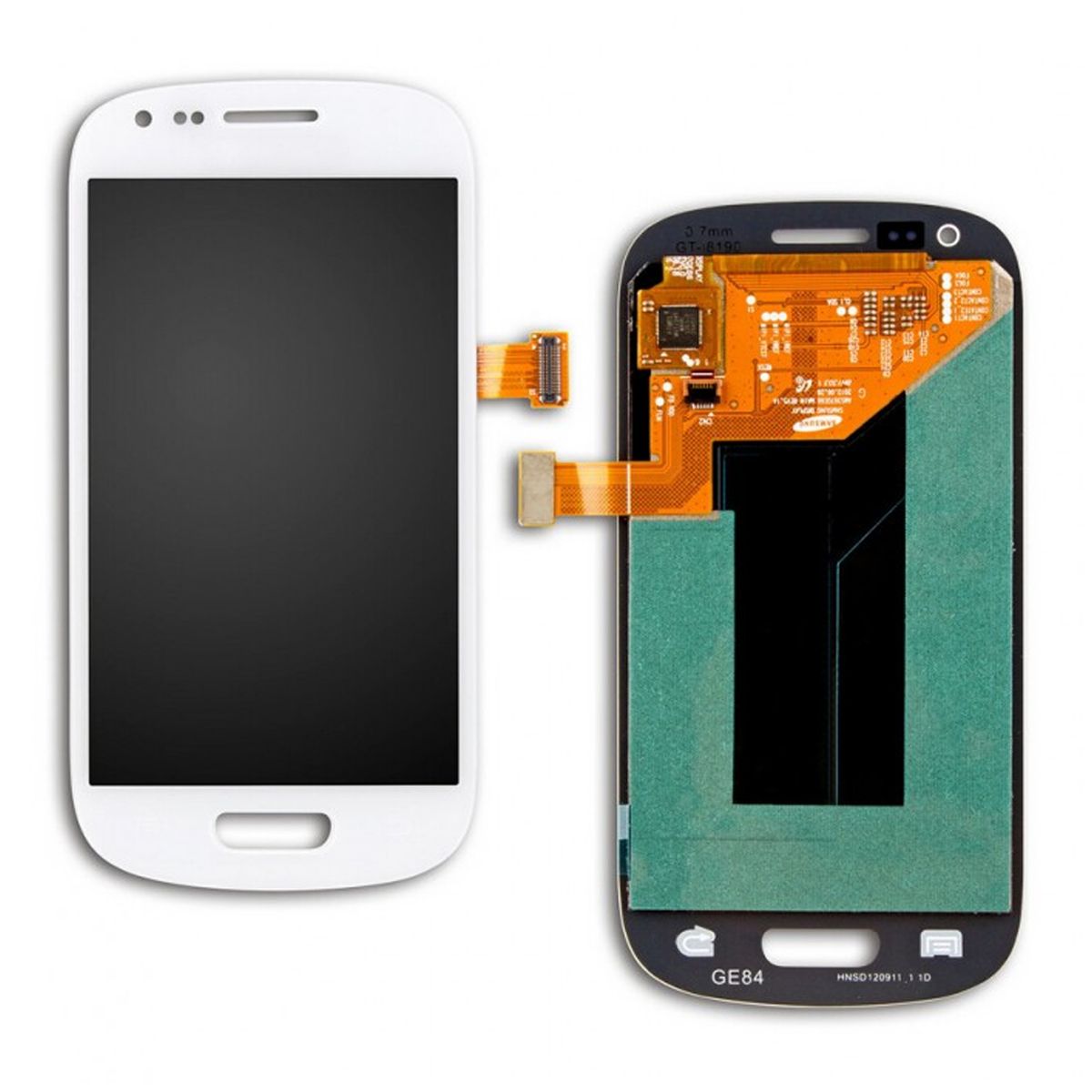 Samsung Galaxy S3 Mini Skärm med LCD Display Original - Vit image 1