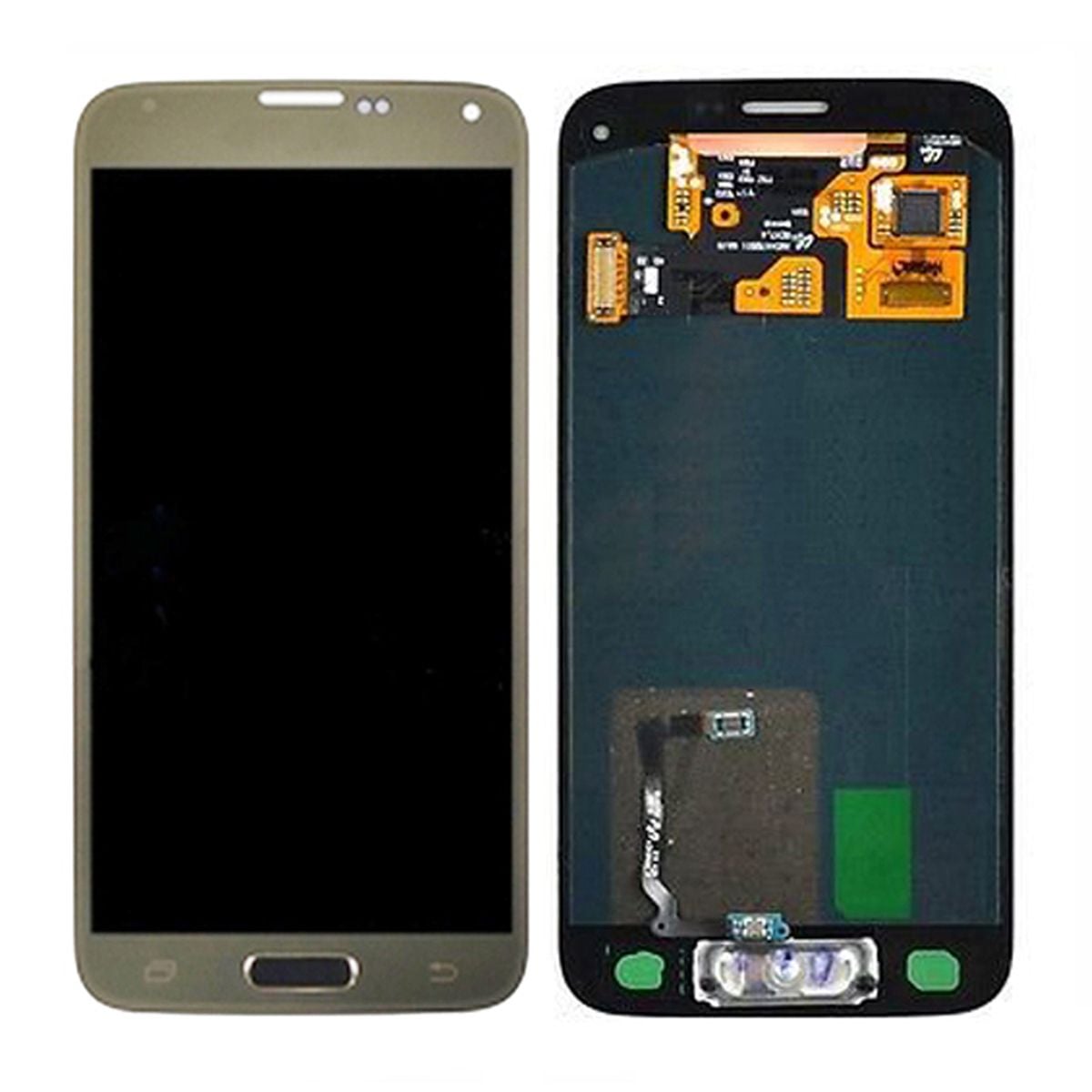 Samsung Galaxy S5 Mini (SM-G800F) Skärm med LCD Display Original - Guld image 1