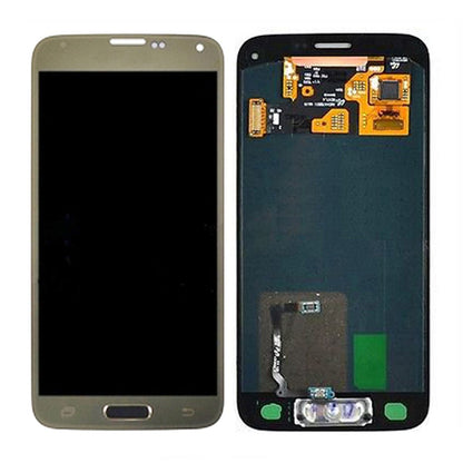 Samsung Galaxy S5 Mini (SM-G800F) Skärm med LCD Display Original - Guld image 1