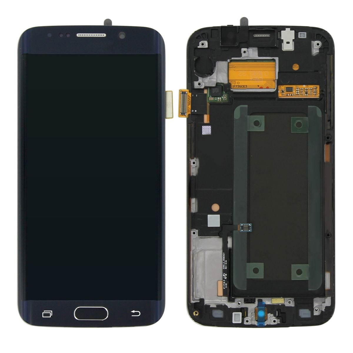 Samsung Galaxy S6 Edge (SM-G925F) Skärm med LCD Display Original - Svart image 1