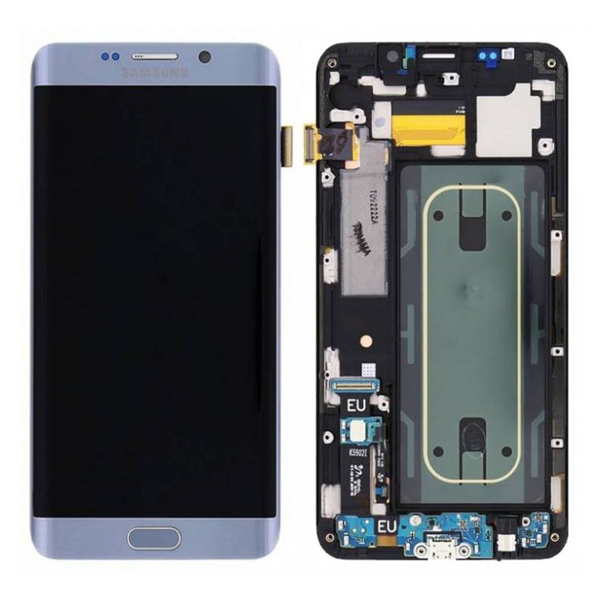 Samsung Galaxy S6 Edge+ (G928F) Skärm med LCD Display Original - Silver image 1