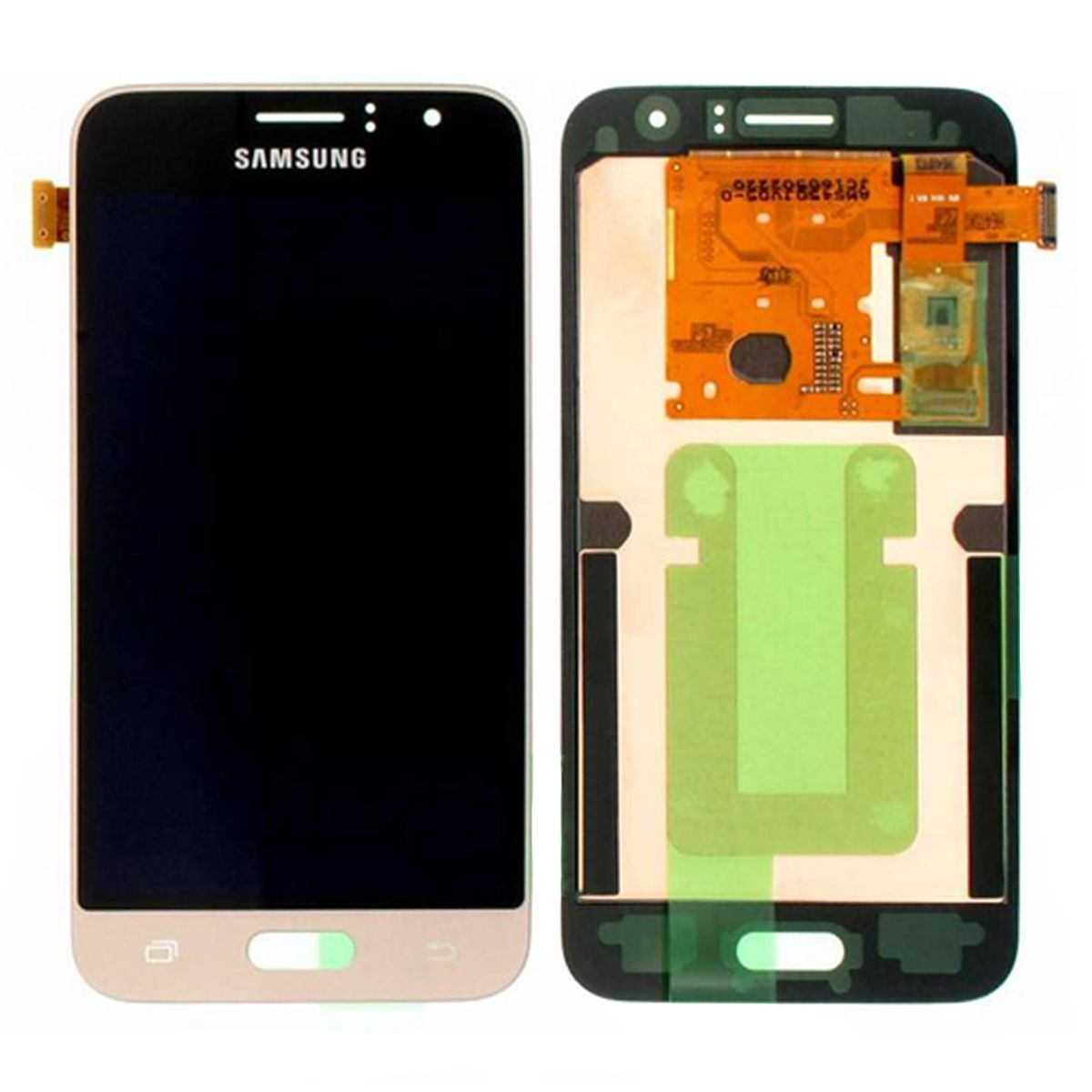 Samsung Galaxy J1 2016 (SM-J120F) Skärm med LCD Display Original - Guld image 1