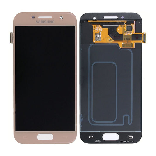 Samsung Galaxy A3 2017 (SM-A320F) LCD Skärm med Display Original - Rosa image 1