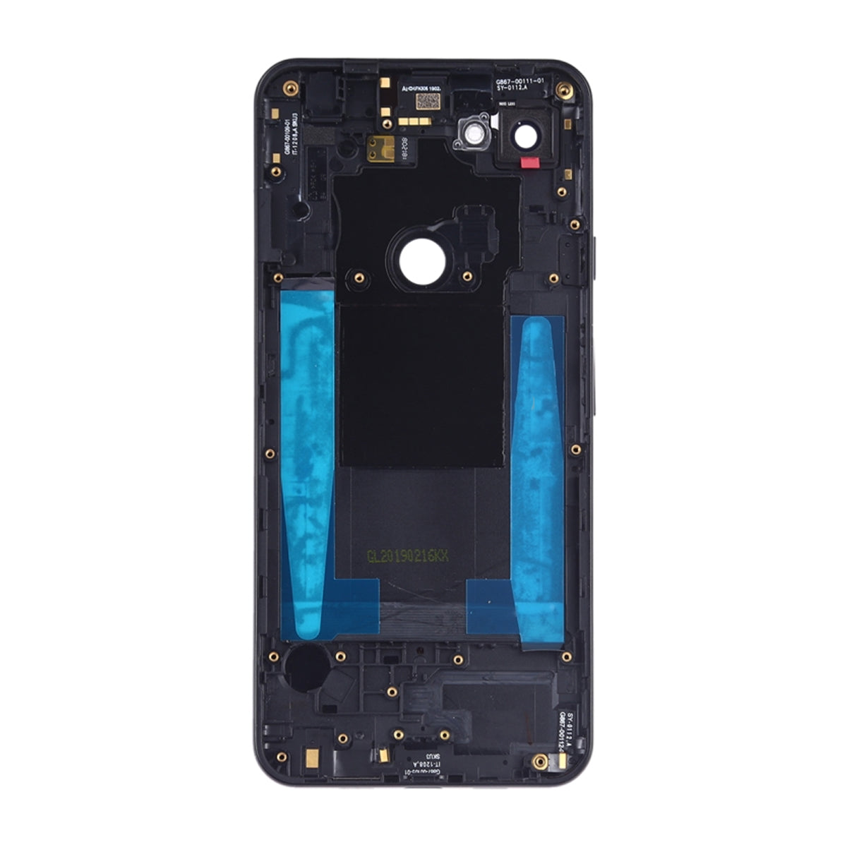 Google Pixel 3A Baksida/Komplett Ram OEM - Svart image 3