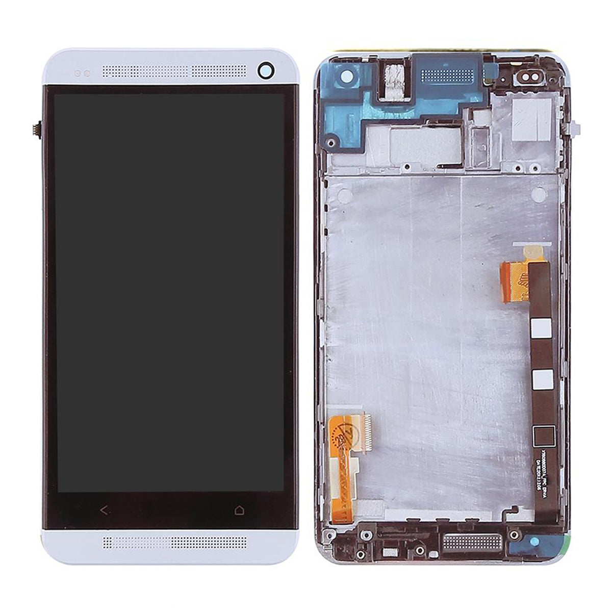 HTC One M7 Skärm med LCD Display OEM - Vit image 1