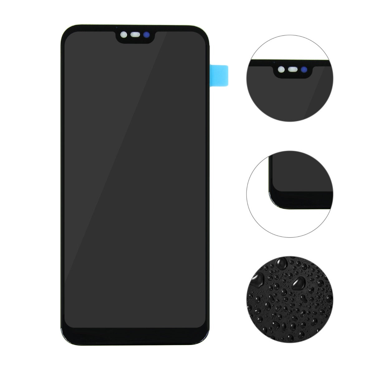 Huawei P20 Lite Skärm/Display OEM - Svart image 2