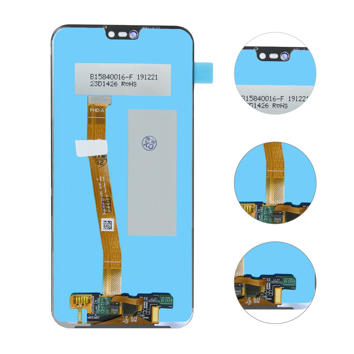Huawei P20 Lite Skärm/Display OEM - Svart image 3