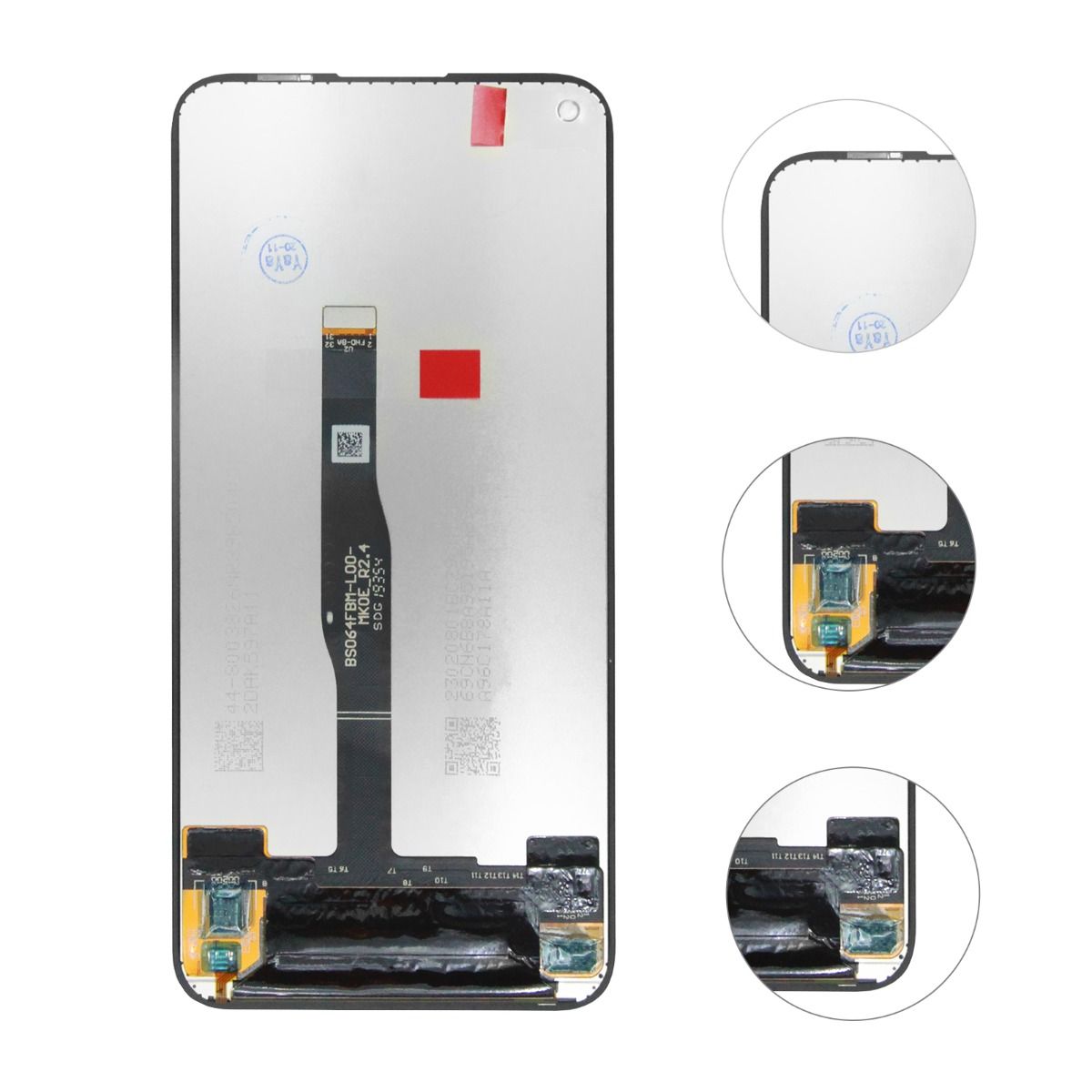 Huawei P40 Lite Skärm/Display OEM - Svart image 5
