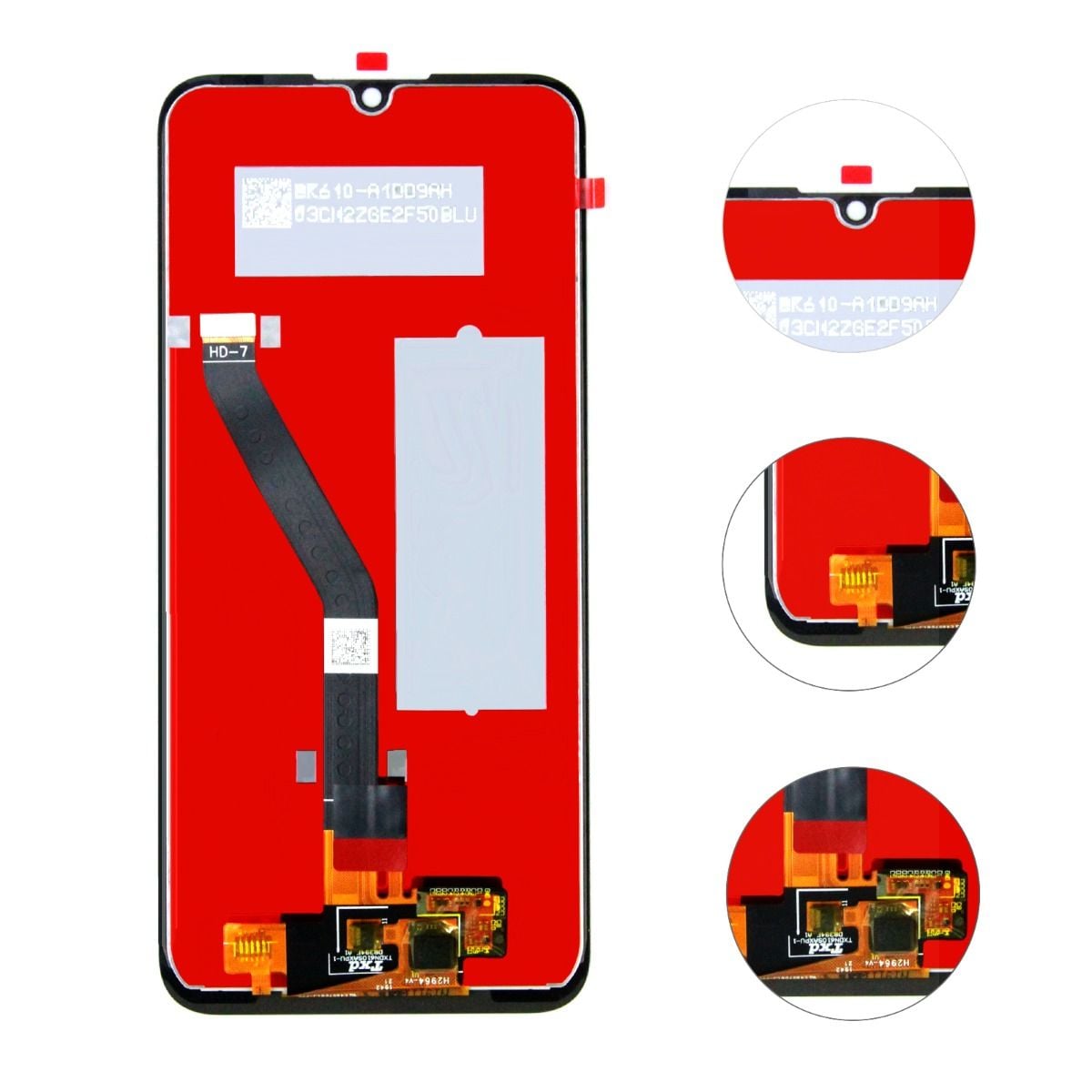 Huawei Y6 2019 Skärm/Display OEM - Svart image 4