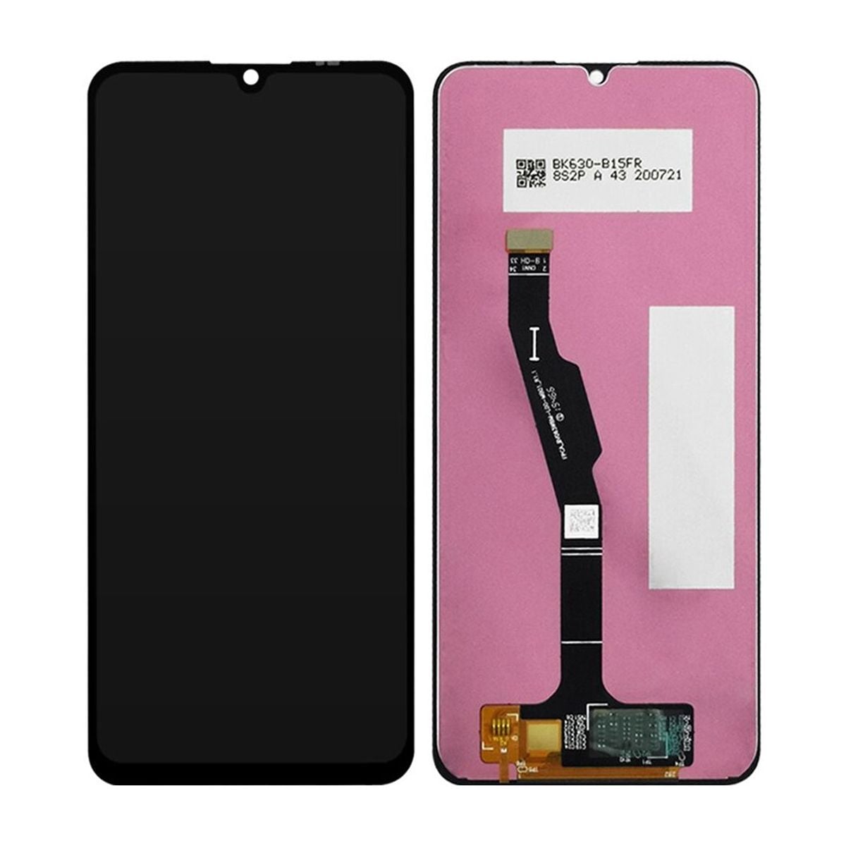 Huawei Y6P 2020 Skärm med LCD Display OEM - Svart image 1