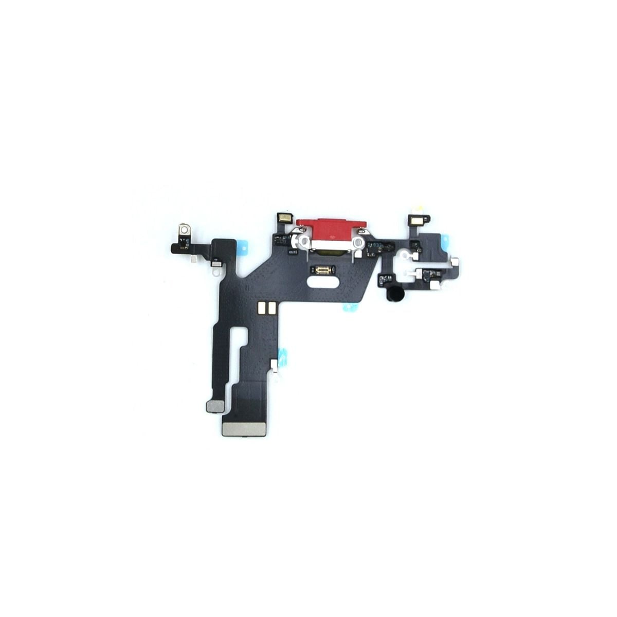 iPhone 11 Laddkontakt Flexkabel - Röd image 3