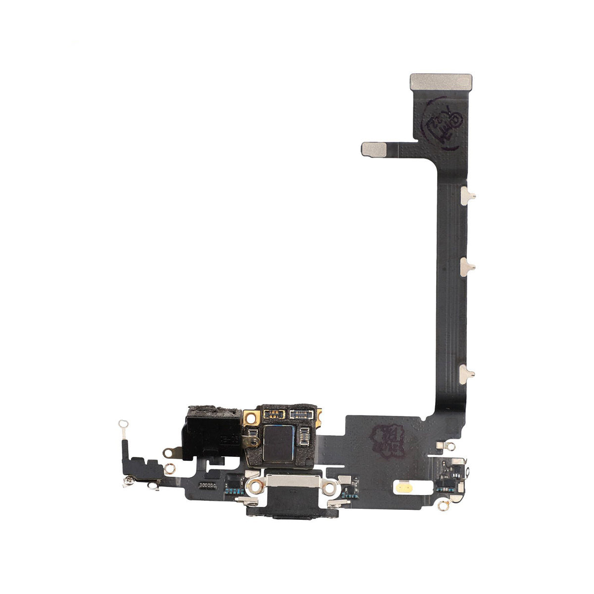 iPhone 11 Pro Max Laddkontakt Flexkabel - Rymdgrå image 1