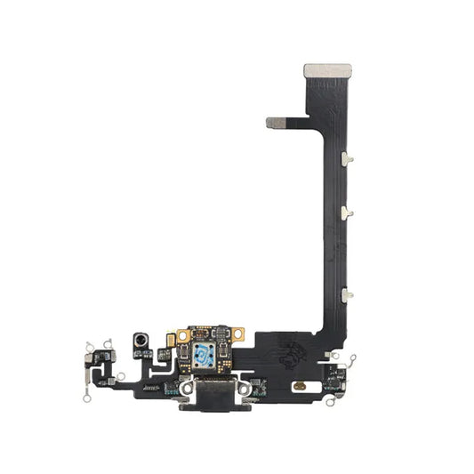 iPhone 11 Pro Max Laddkontakt Flexkabel - Rymdgrå image 2