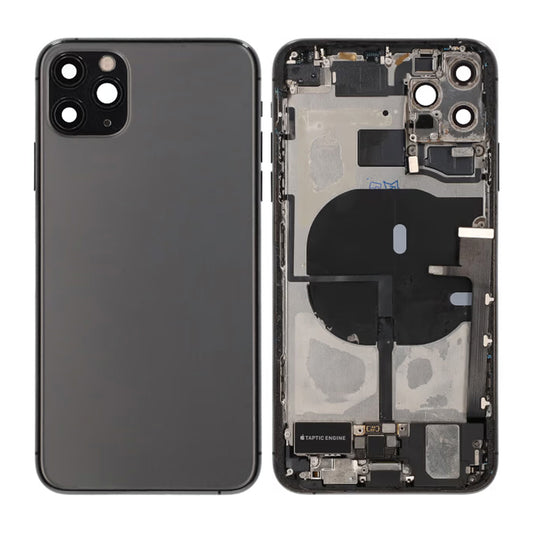 iPhone 11 Pro Max Baksida med Komplett Ram - Svart image 1