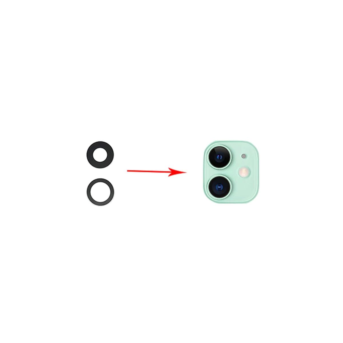 iPhone 12 Kameralins (2-pack) image 1