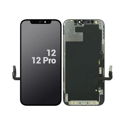 iPhone 12/12 Pro In-Cell LCD Skärm Svart image 1