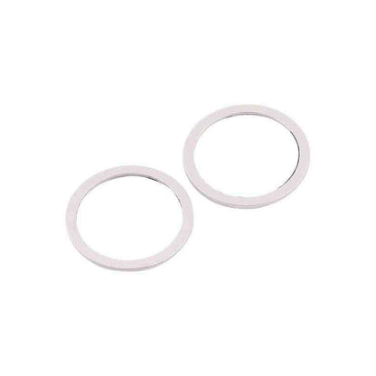 iPhone 12 Mini Linsskydd med Metallram - Vit (2-pack) image 1