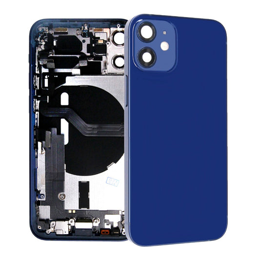 iPhone 12 Mini Baksida med Komplett Ram - Blå image 1