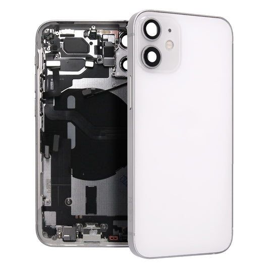 iPhone 12 Mini Baksida med Komplett Ram - Vit image 1