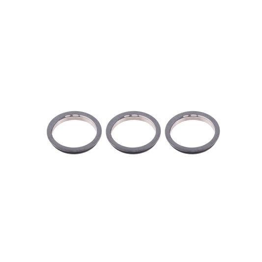 iPhone 12 Pro Linsskydd med Metallram - Grafit (3-pack) image 1