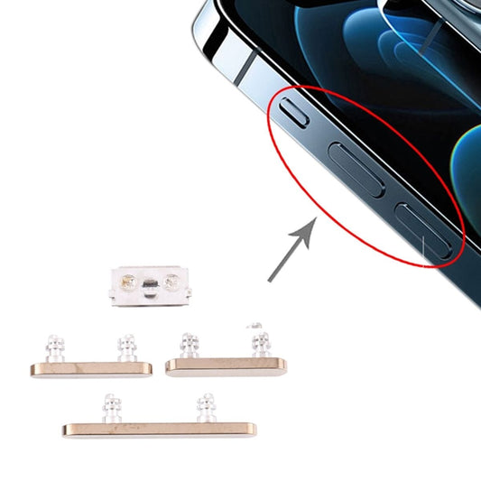 iPhone 12 Pro/12 Pro Max Sidoknappar - Guld image 2