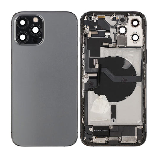 iPhone 12 Pro Max Baksida med Komplett Ram - Grafit image 1