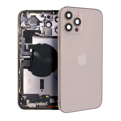 iPhone 12 Pro Max Baksida med Komplett Ram - Guld image 1