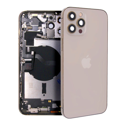 iPhone 12 Pro Max Baksida med Komplett Ram - Guld image 1