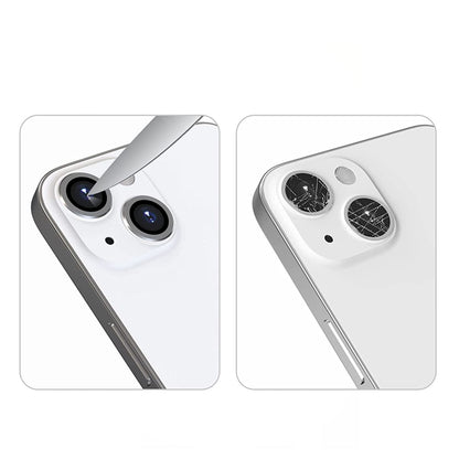 iPhone 13/13 Mini Kameralins skydd med Ram - Silver image 2