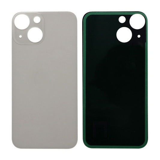 iPhone 13 Mini Baksida Glas med Självhäftande tejp - Vit image 1