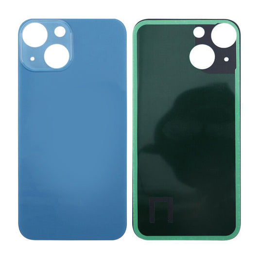 iPhone 13 Mini Baksida Glas med Självhäftande tejp - Blå image 1