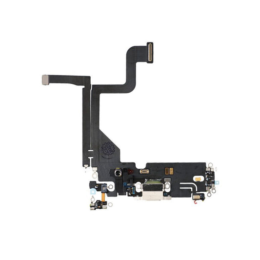 iPhone 13 Pro Laddkontakt Flexkabel - Vit image 1