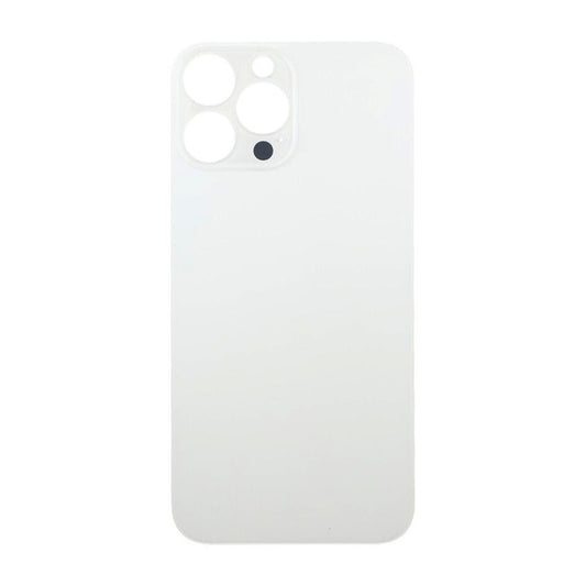 iPhone 13 Pro Max Baksida Glas med Självhäftande tejp - Vit image 2