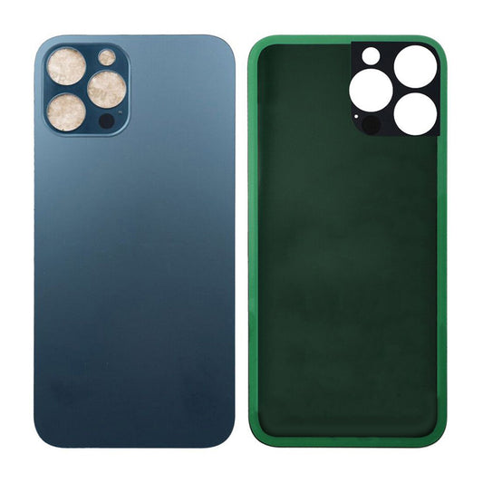 iPhone 13 Pro Max Baksida Glas med Självhäftande tejp - Blå image 1