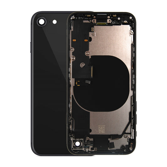 iPhone SE 2020 Baksida med Komplett Ram - Svart image 1
