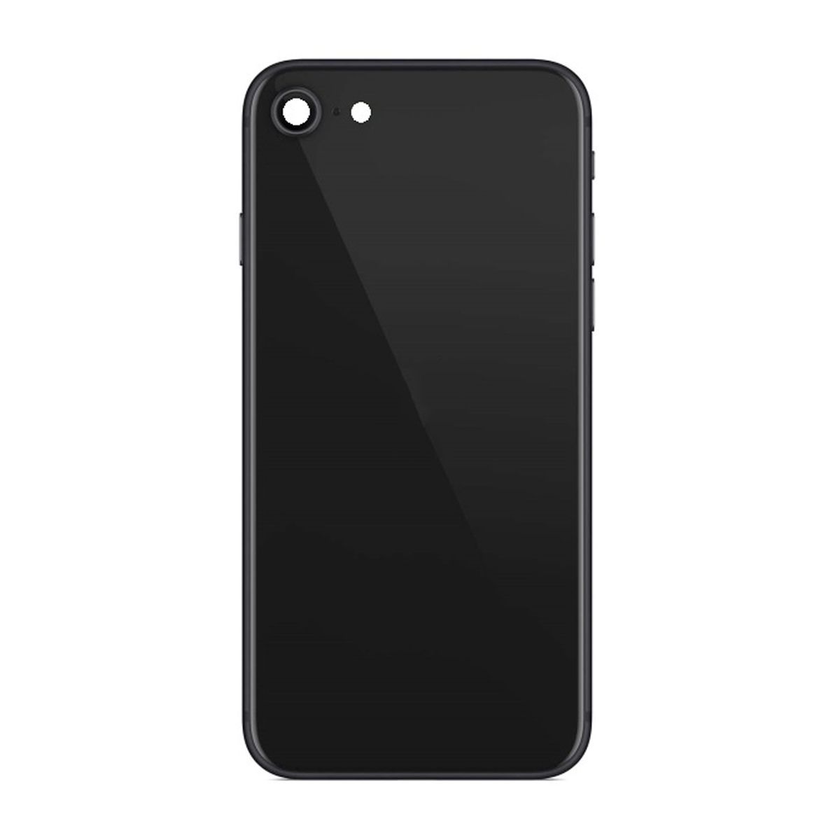 iPhone SE 2020 Baksida med Komplett Ram - Svart image 2