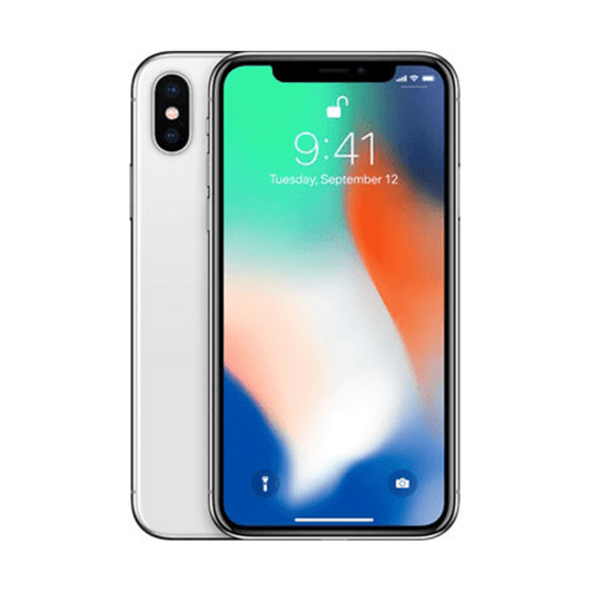 Begagnad iPhone X 64GB Silver - Mycket bra skick (A) image 1