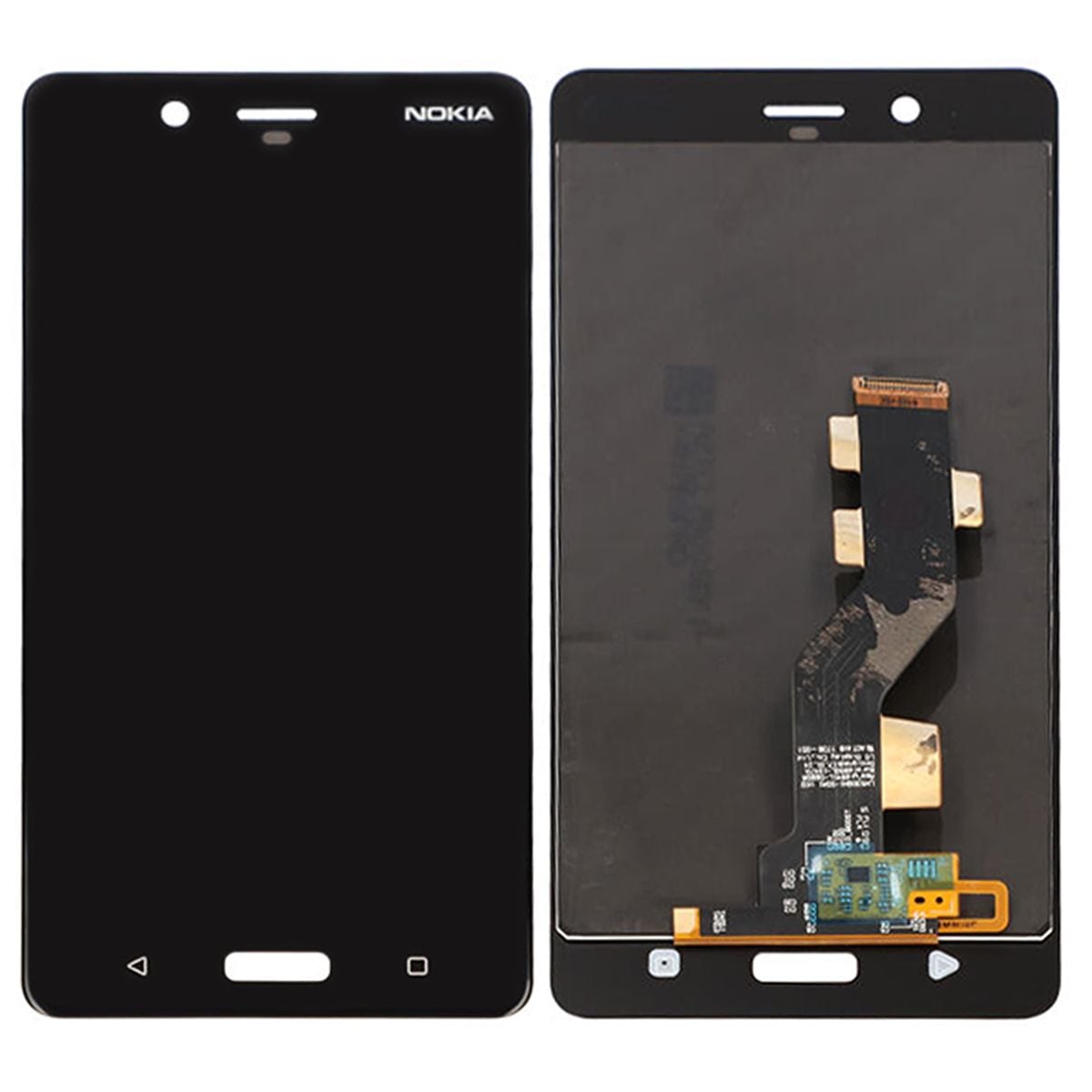 Nokia 8 Skärm med LCD Display OEM - Svart image 1