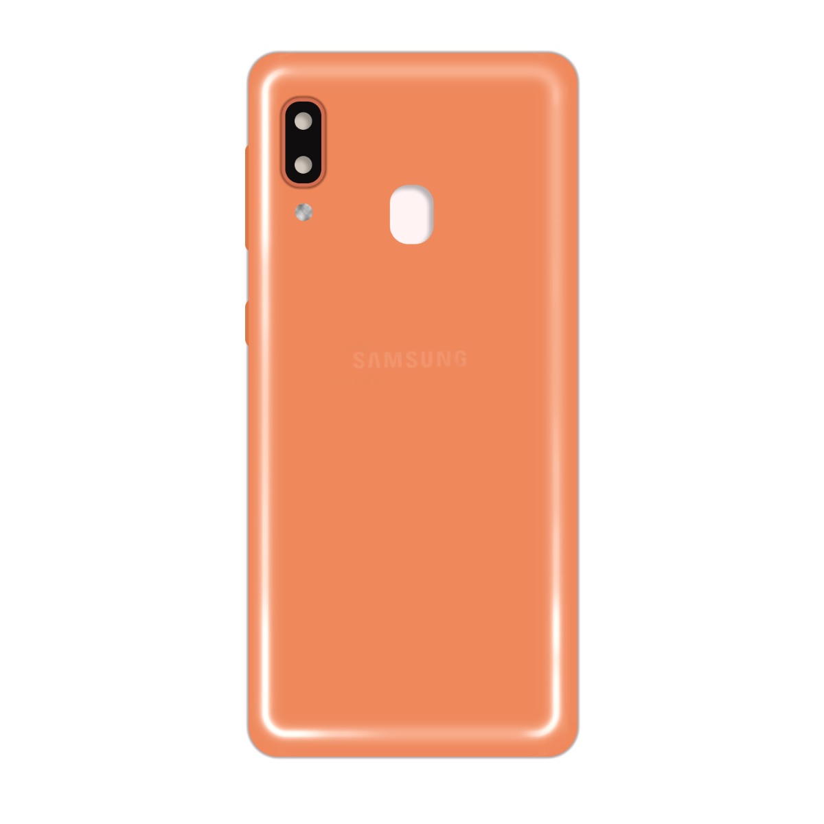 Samsung Galaxy A20e Baksida - Korall image 3