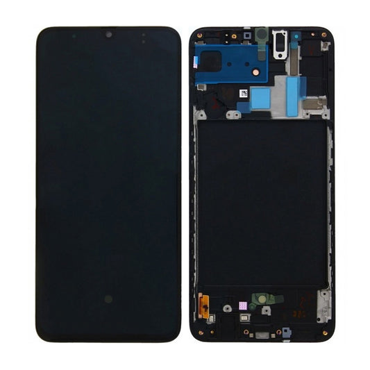 Samsung Galaxy A70 Skärm med LCD Display - Svart image 1