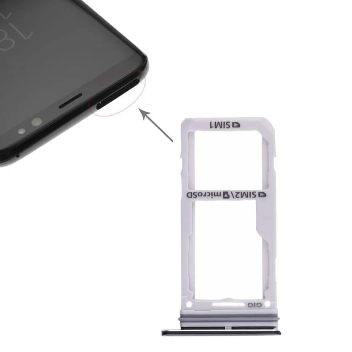 Samsung Galaxy S8/S8 Plus Simkortshållare - Rosa image 4