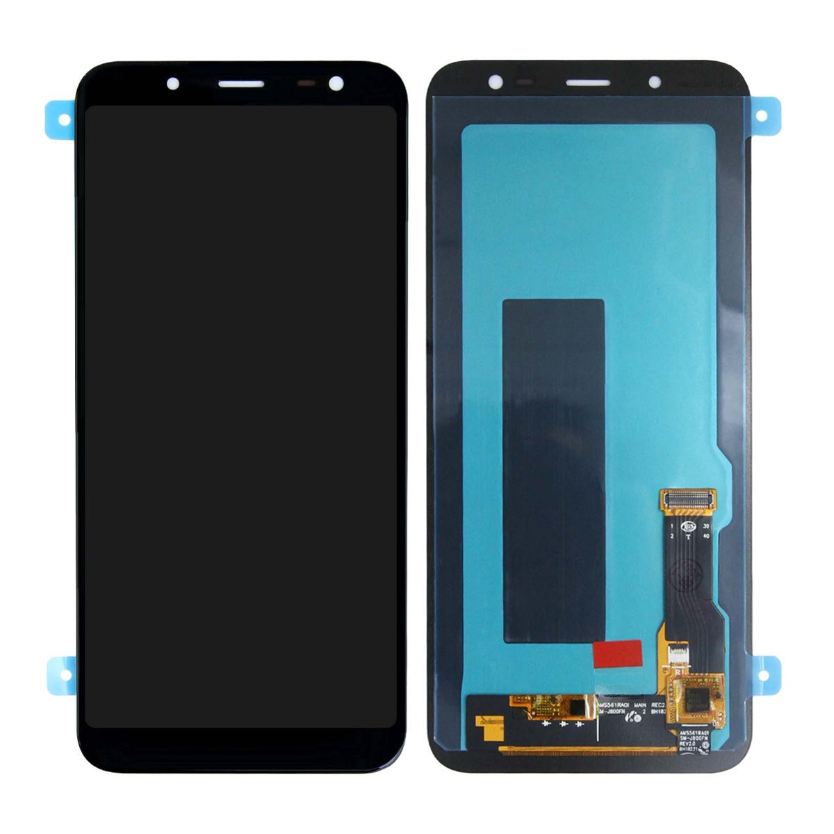Samsung Galaxy J6 2018 Skärm med LCD Display - Svart image 1