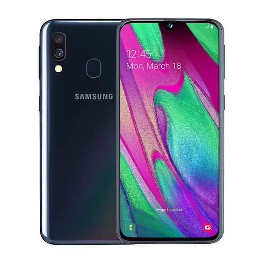 Begagnad Samsung Galaxy A40 64GB Svart - Bra Skick image 1