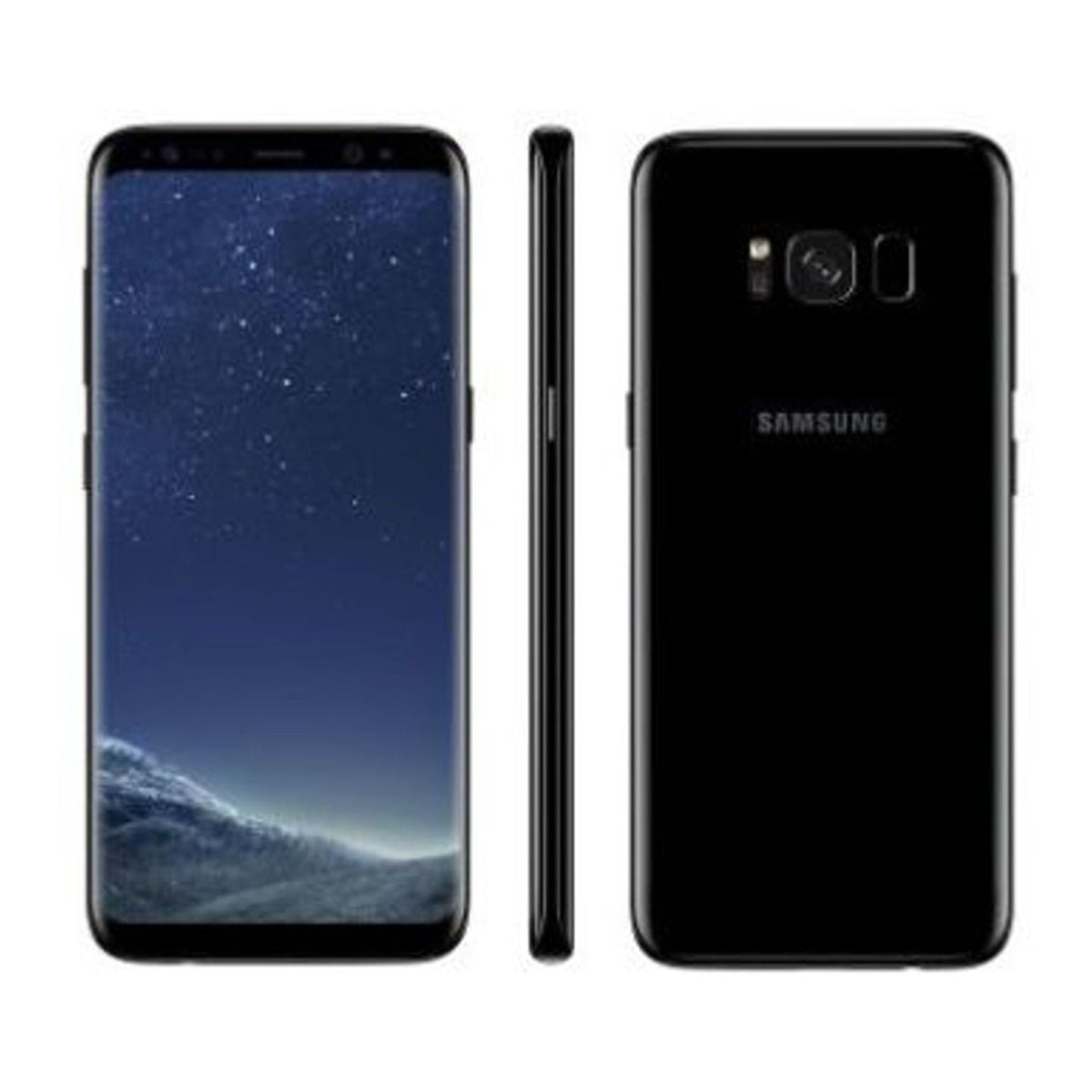 Samsung Galaxy S8 64GB Midnight Black Normalt Skick image 3