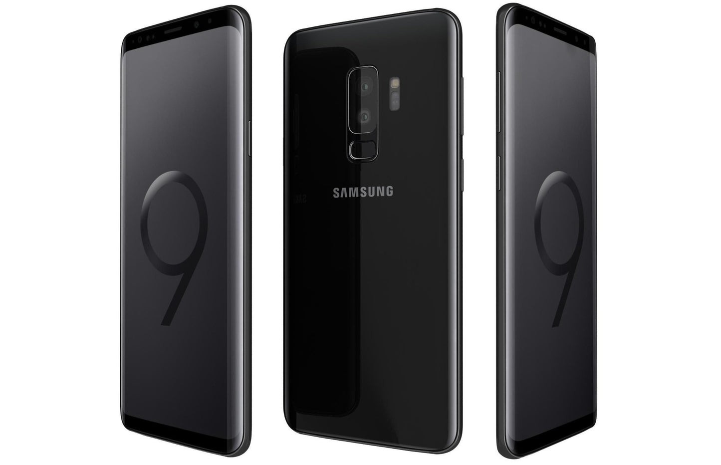 Samsung Galaxy S9 Plus SM-G965F/DS 64GB Normal skick Midnight Black image 3