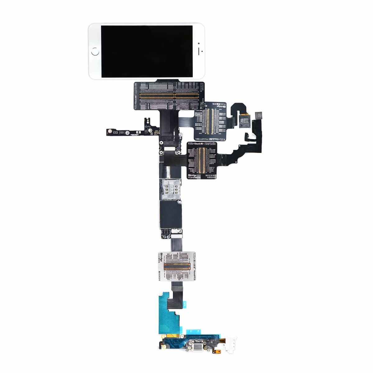iBridge PCBA Testkabel iPhone 6 Plus Fram/Bak-kamera/Laddkontakt/Skärm image 1