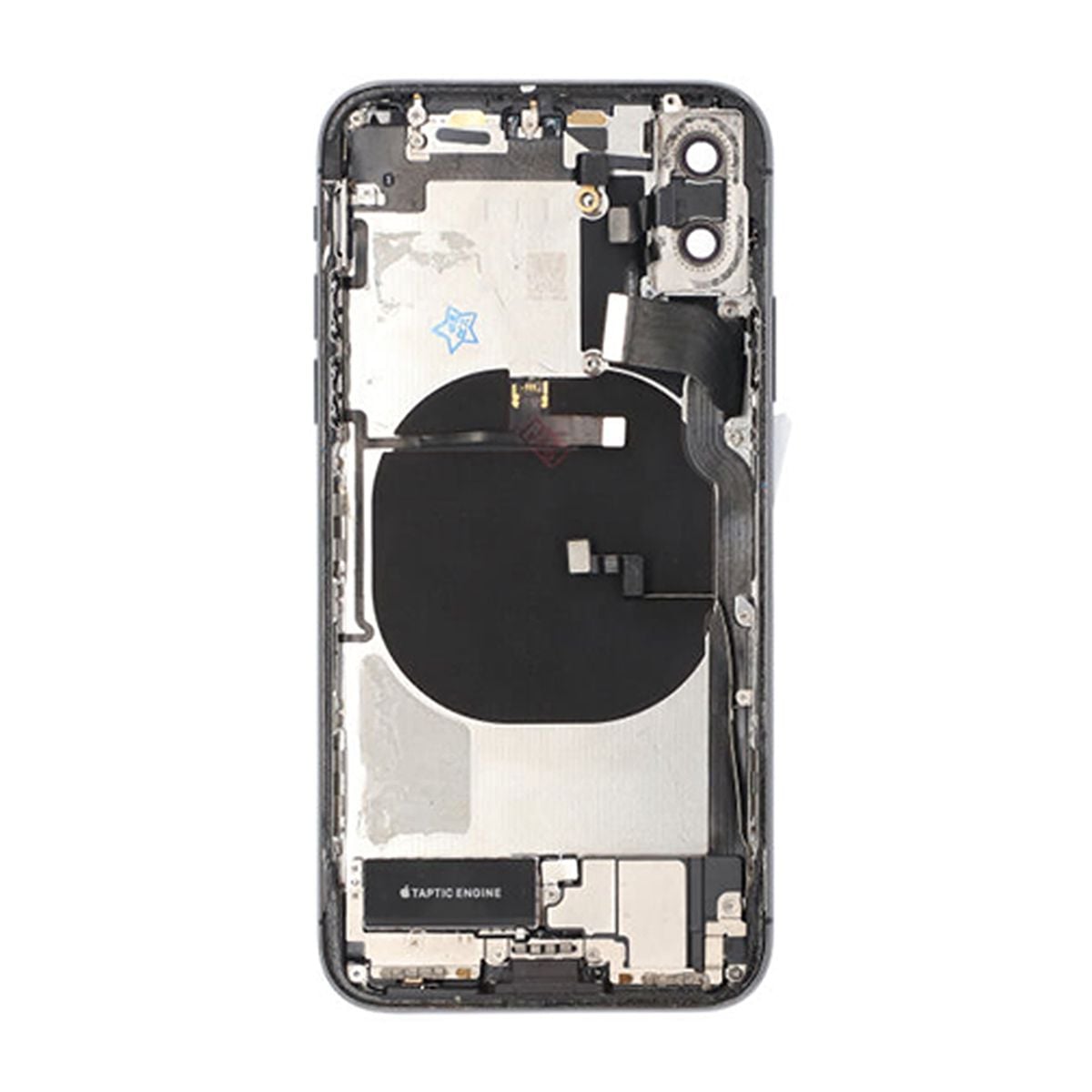 iPhone X Baksida med Komplett Ram - Svart image 3